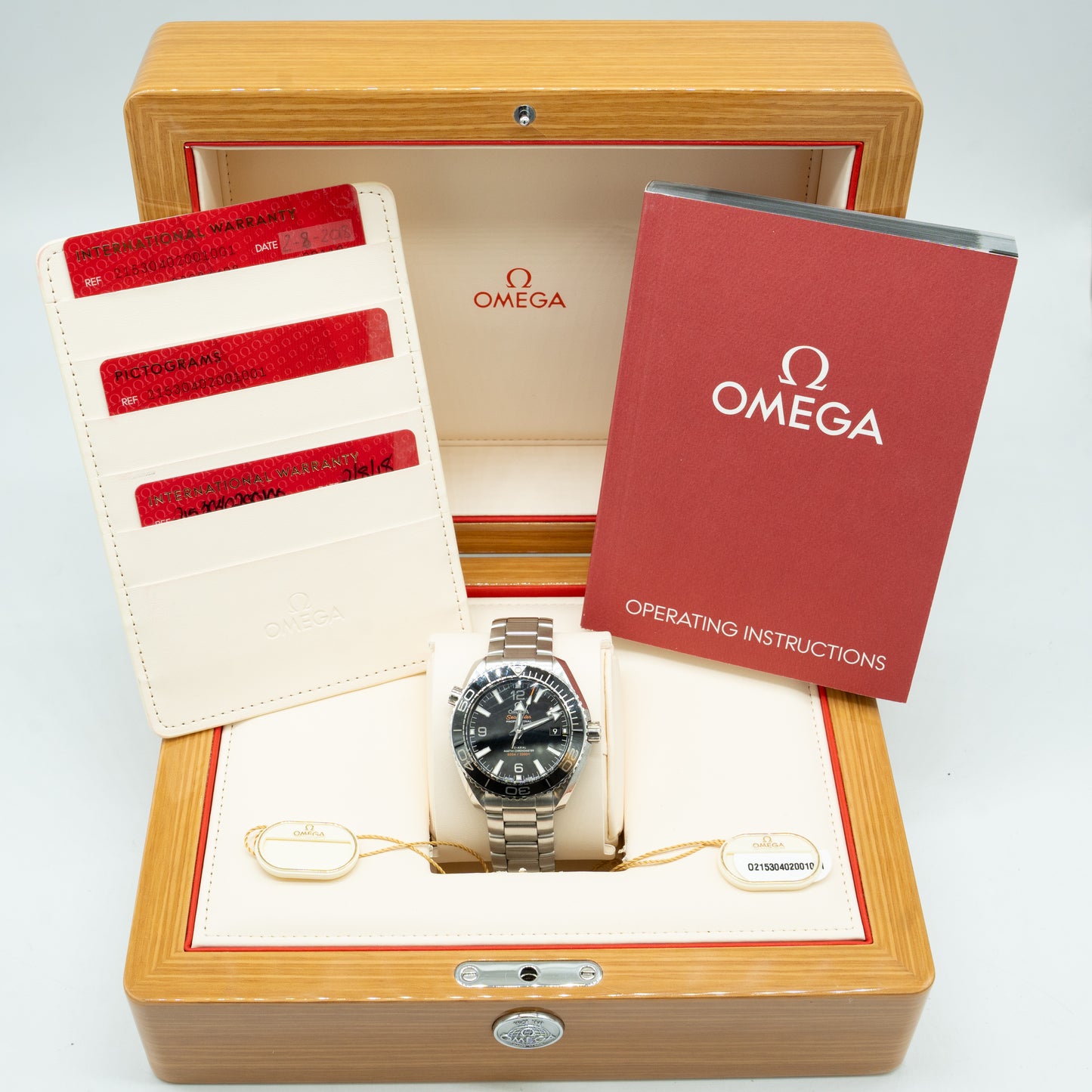 Omega Seamaster Planet Ocean 215.30.40.20.01.001 Black Dial 2018 Box & Papers