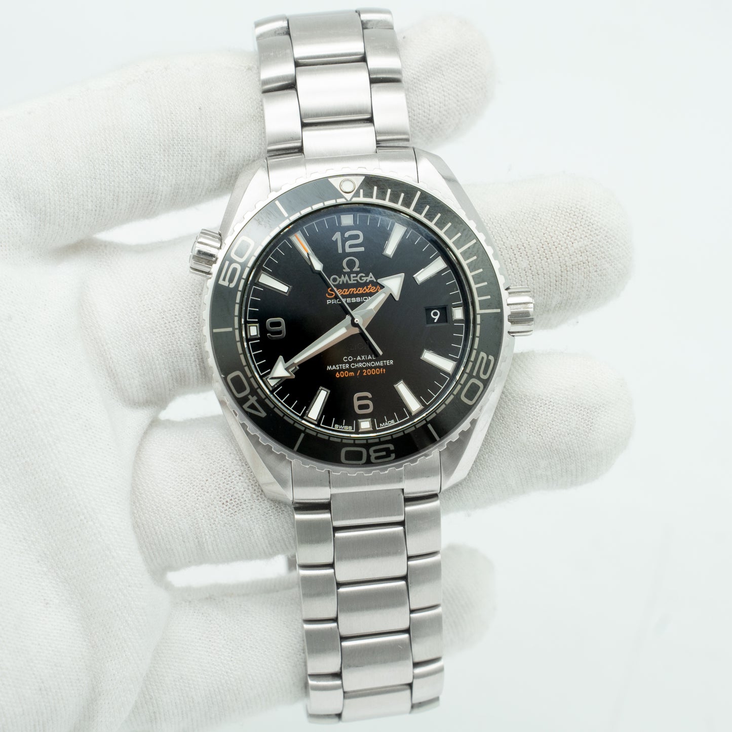 Omega Seamaster Planet Ocean 215.30.40.20.01.001 Black Dial 2018 Box & Papers