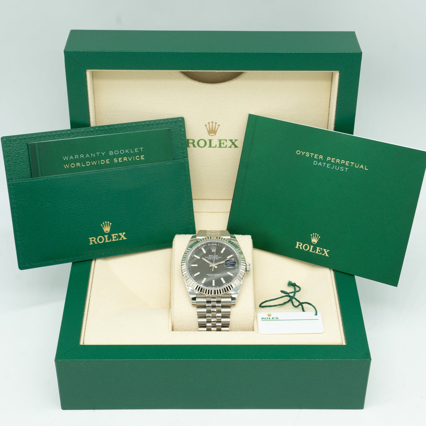 Rolex Datejust Black Dial 126334 Fluted Bezel Jubilee Bracelet 41MM 2021
