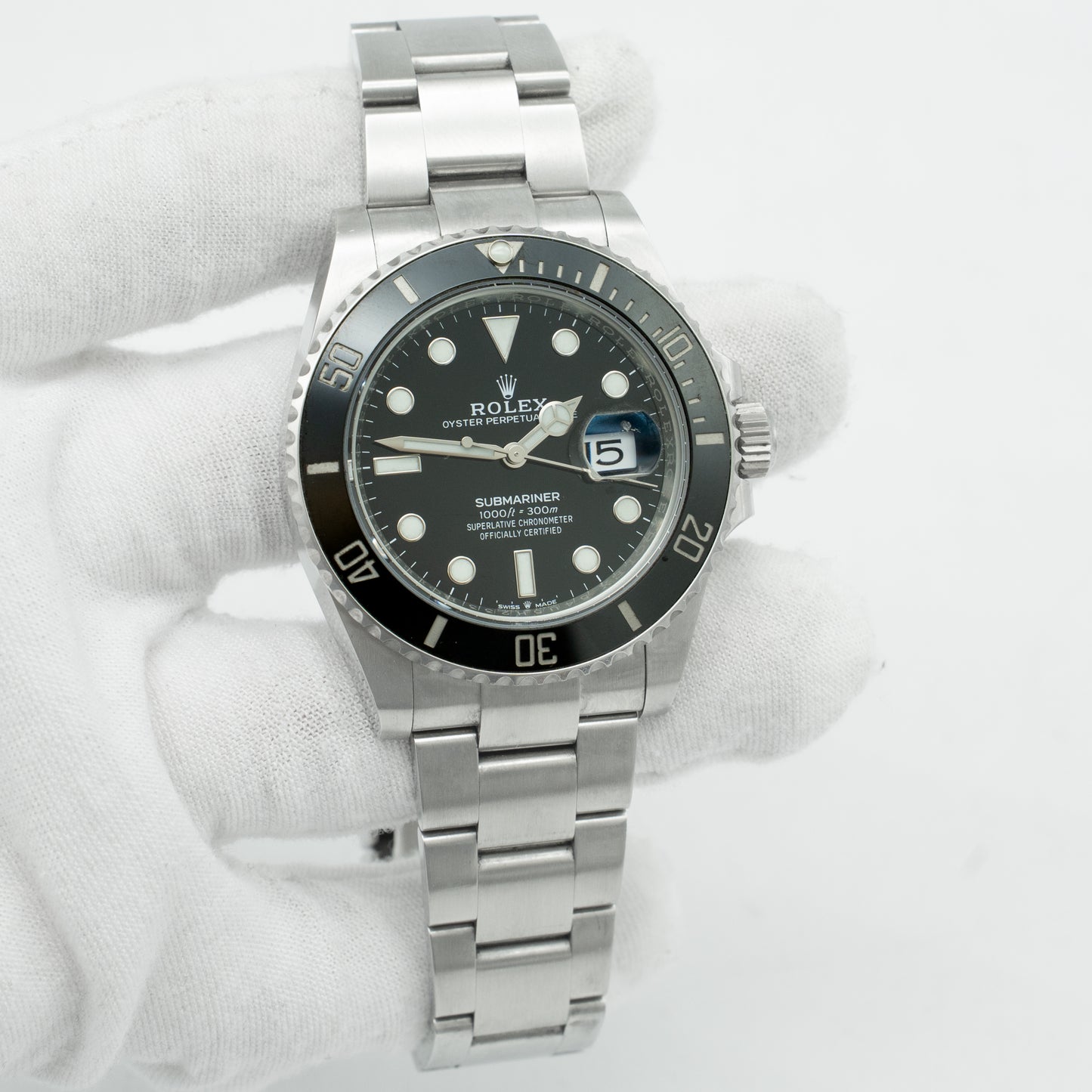 ROLEX Submariner Date 41mm Oyster Black Ceramic 126610LN Box & Papers 2022