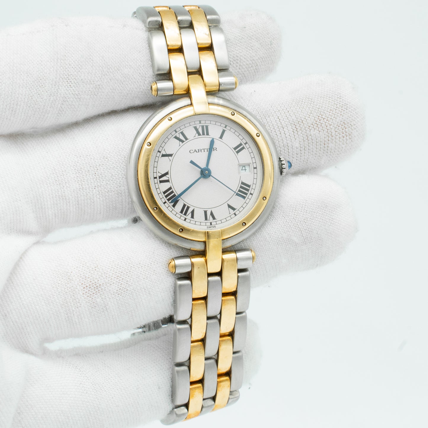 Ladies Cartier Cougar Steel And Gold Round 30mm Watch Ref: 183964