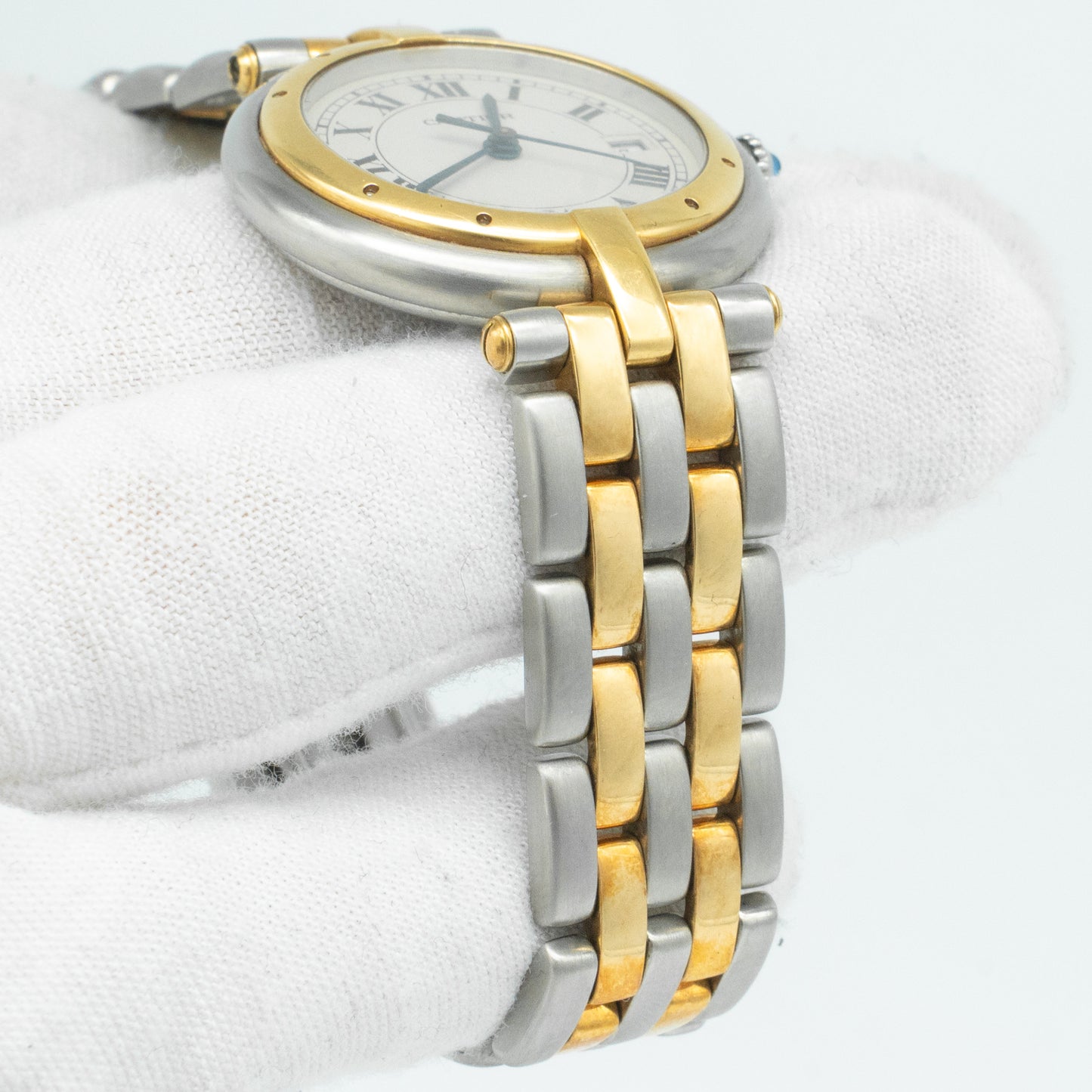 Ladies Cartier Cougar Steel And Gold Round 30mm Watch Ref: 183964