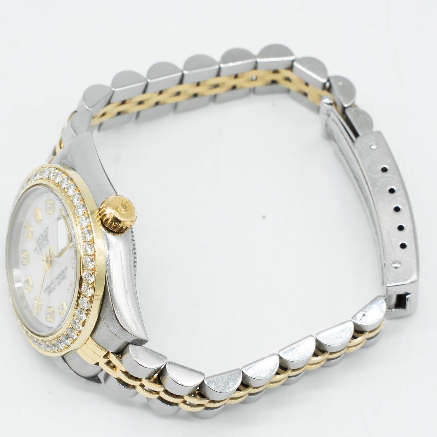 Rolex Datejust 79173 Diamond Two-Tone Jubilee Watch 26mm MOP Dial