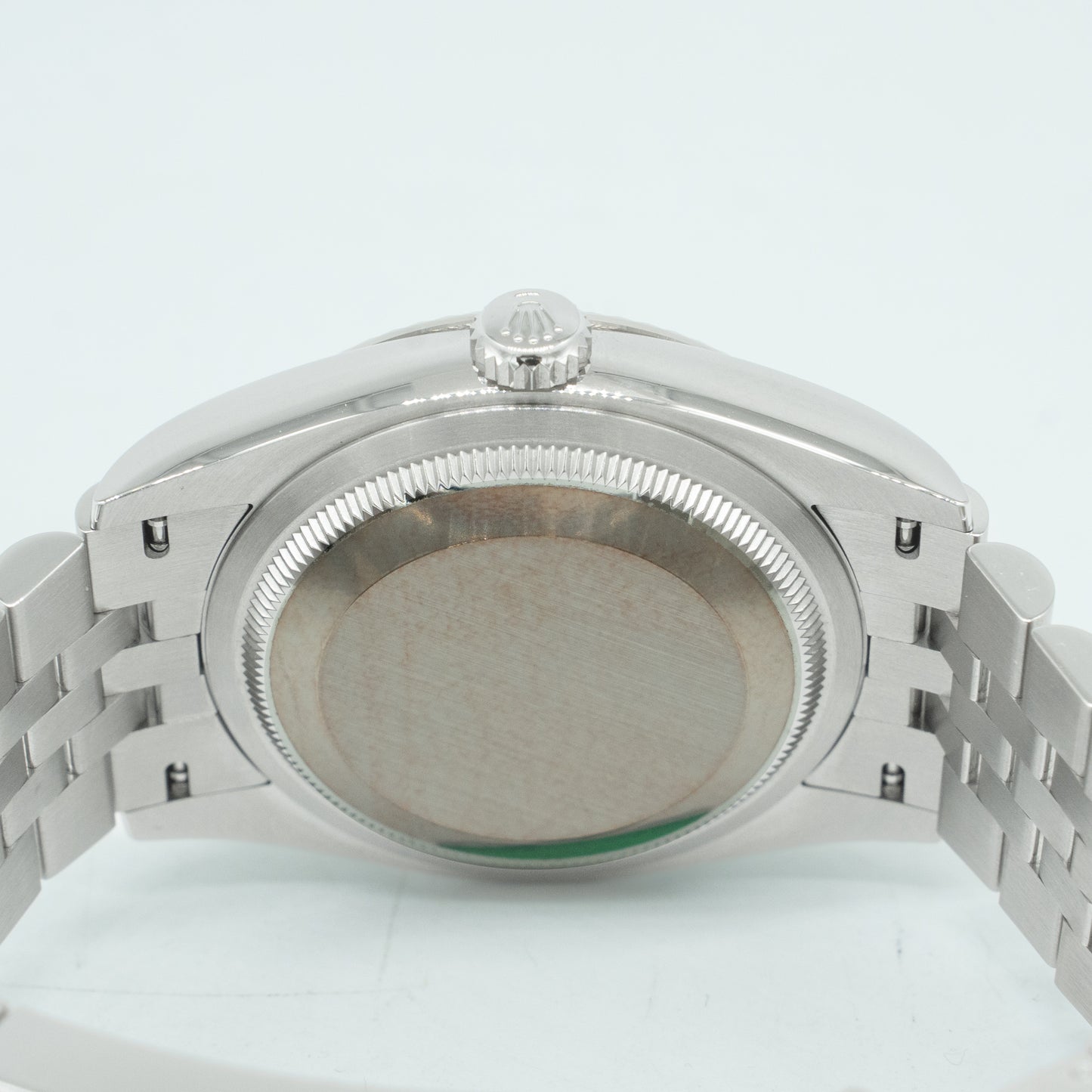 Rolex 126234 Steel Datejust 36 Fluted Bezel Wimbledon Rhodium Roman Dial Jubilee
