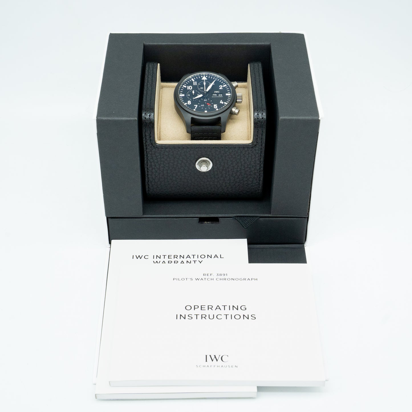 IWC Pilot Top Gun Chronograph IW389101 Automatic Black Dial Men's Watch 2021