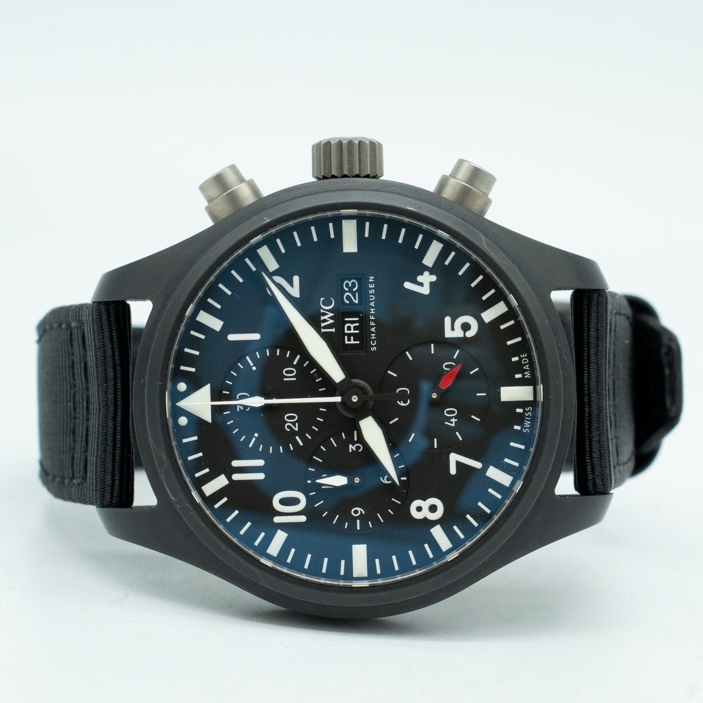 IWC Pilot Top Gun Chronograph IW389101 Automatic Black Dial Men's Watch 2021