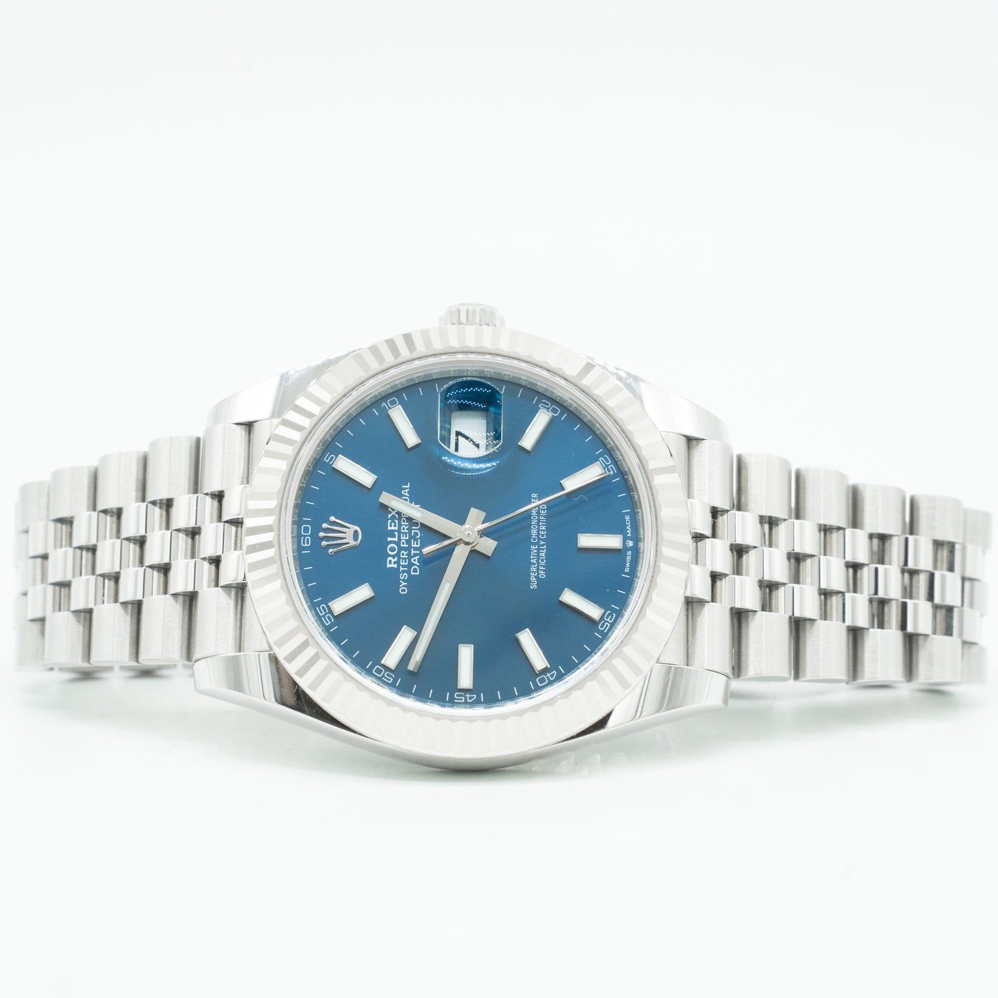 Rolex Datejust Blue Dial 126334 Fluted Bezel Jubilee Bracelet 41MM 2022