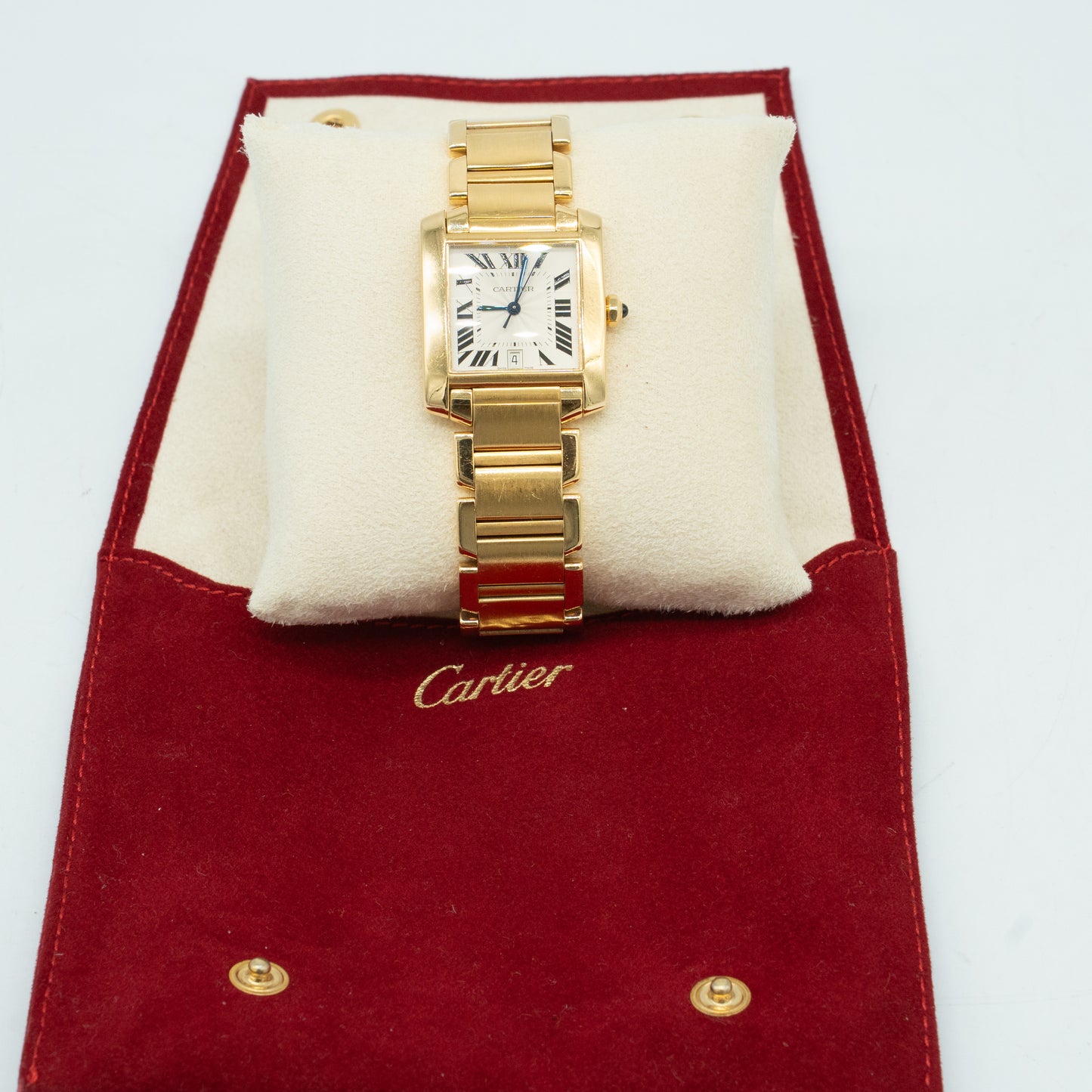 Cartier Tank Francaise 1840 Yellow Gold Ladies Watch