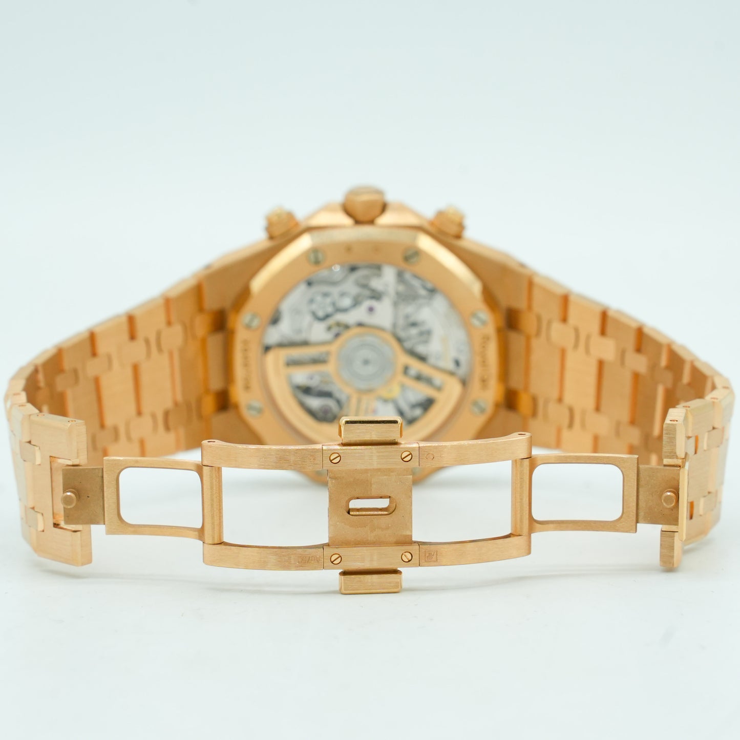 Audemars PIGUET ROYAL OAK CHRONOGRAPH 18K ROSE GOLD 26239OR BLUE DIAL FULL SET