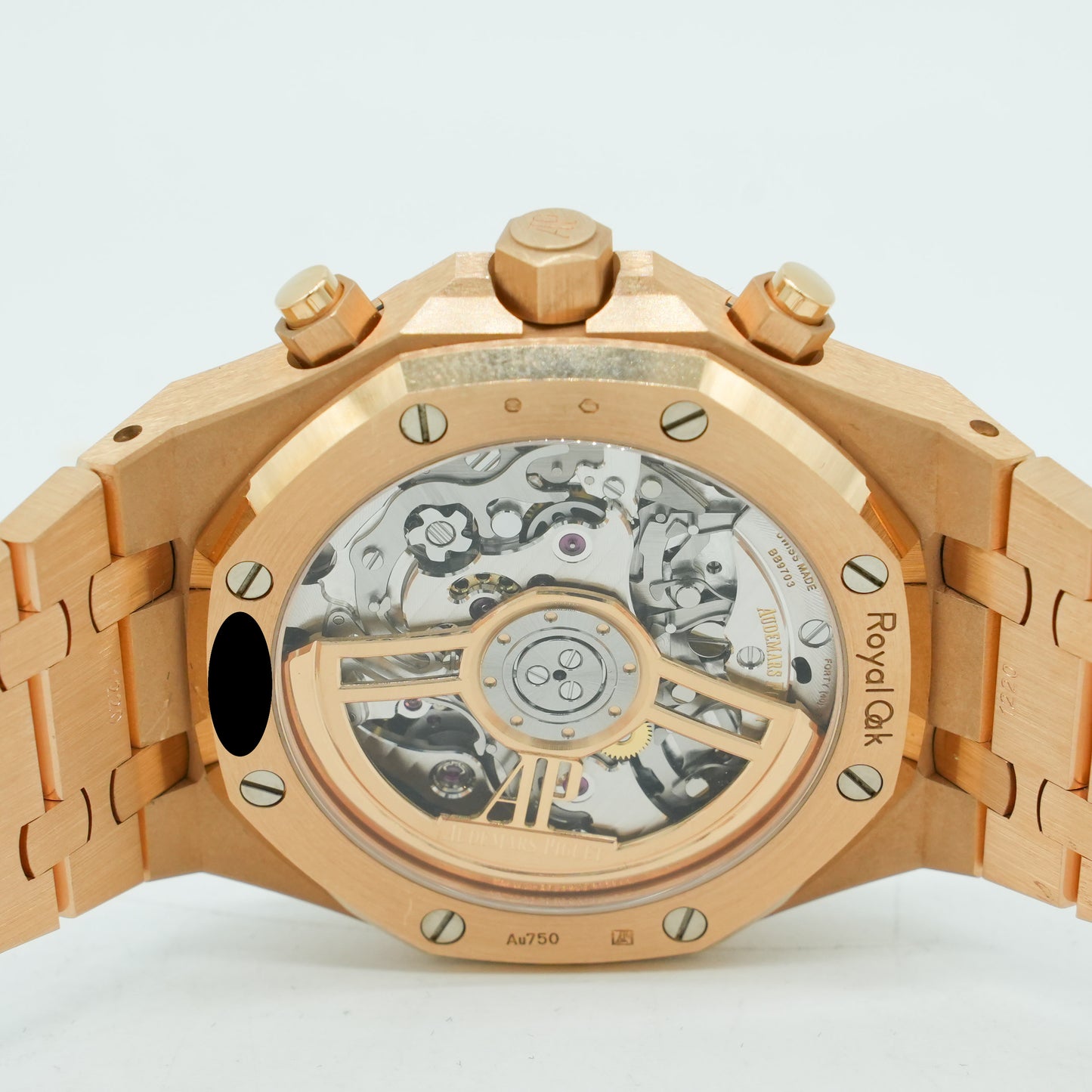 Audemars PIGUET ROYAL OAK CHRONOGRAPH 18K ROSE GOLD 26239OR BLUE DIAL FULL SET