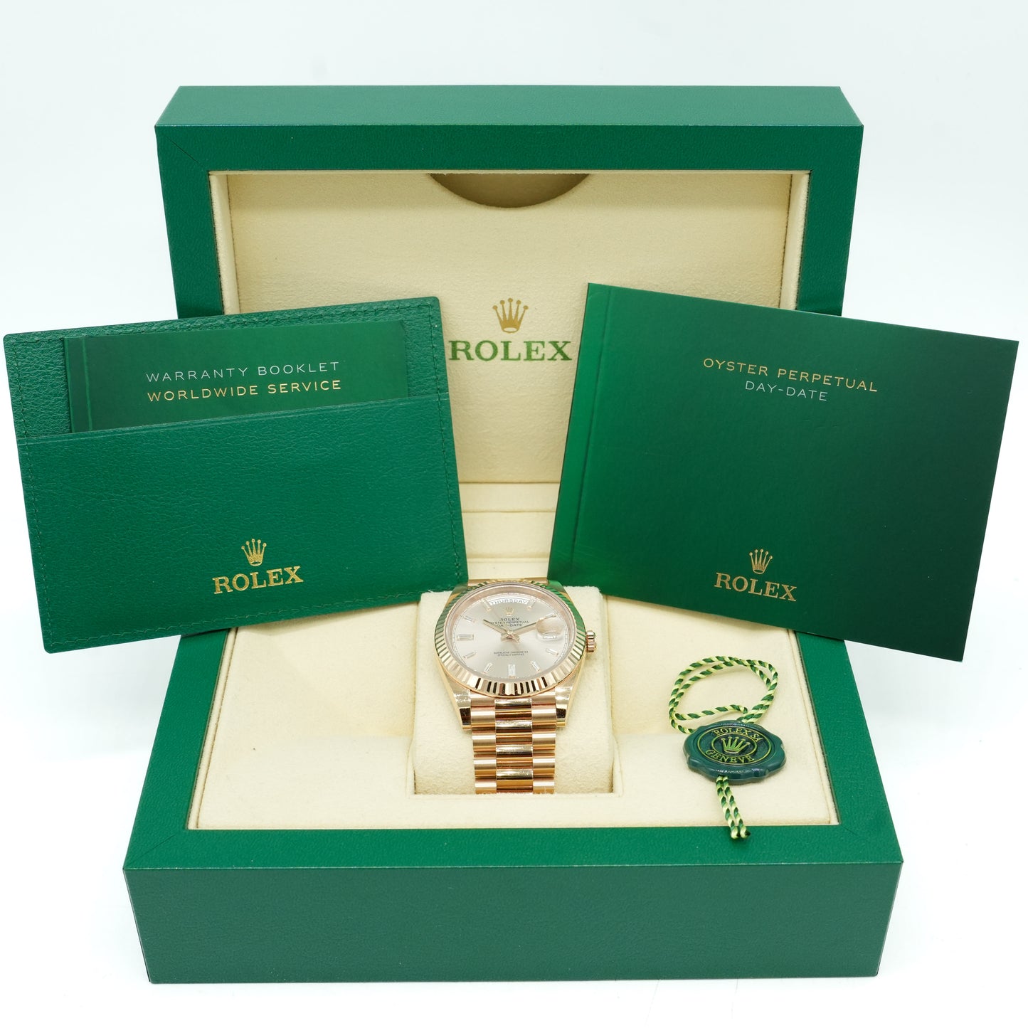 Rolex Day Date 40mm Sundust Dial 228235 Box & Papers 2023