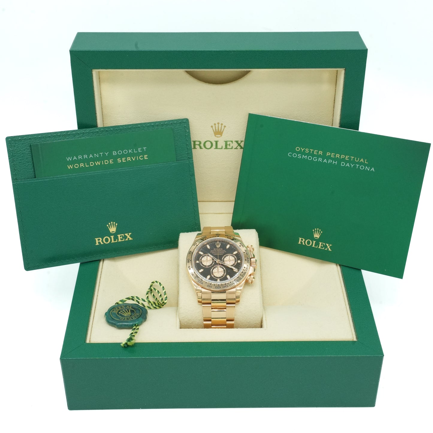 Rolex Daytona 116505 Chronograph 40mm Black Dial 18K Rose Gold BP 2017