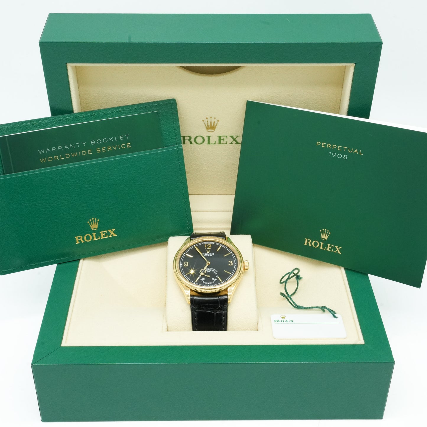 Rolex 1908 52508 Black Dial Unisex Watch