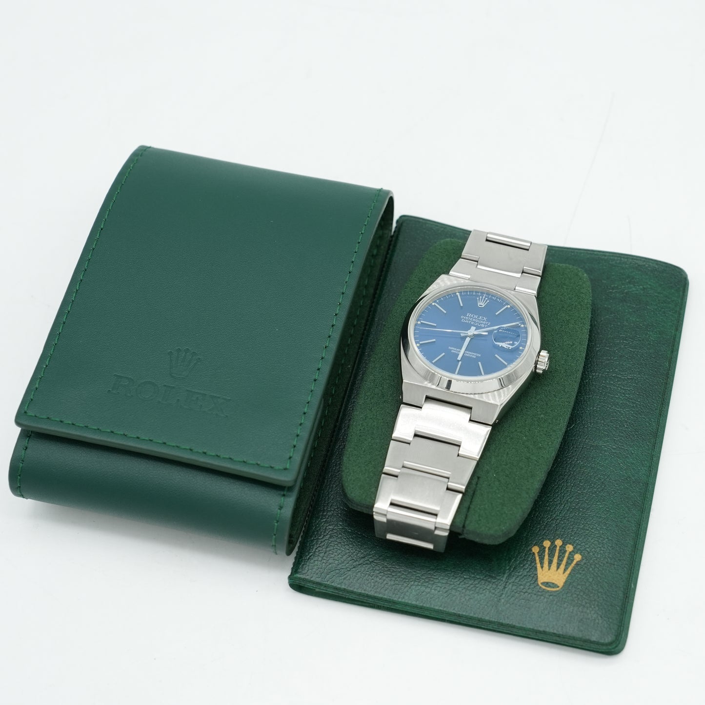 Rolex Datejust Oysterquartz 17000 36MM Blue Dial Stainless Steel