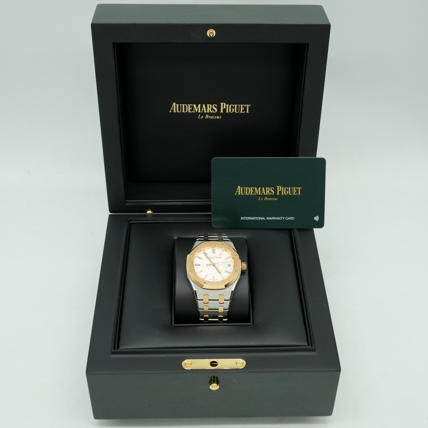 Audemars Piguet Royal Oak 15550SR.OO.1356SR.01 Stainless Steel Rose Gold White