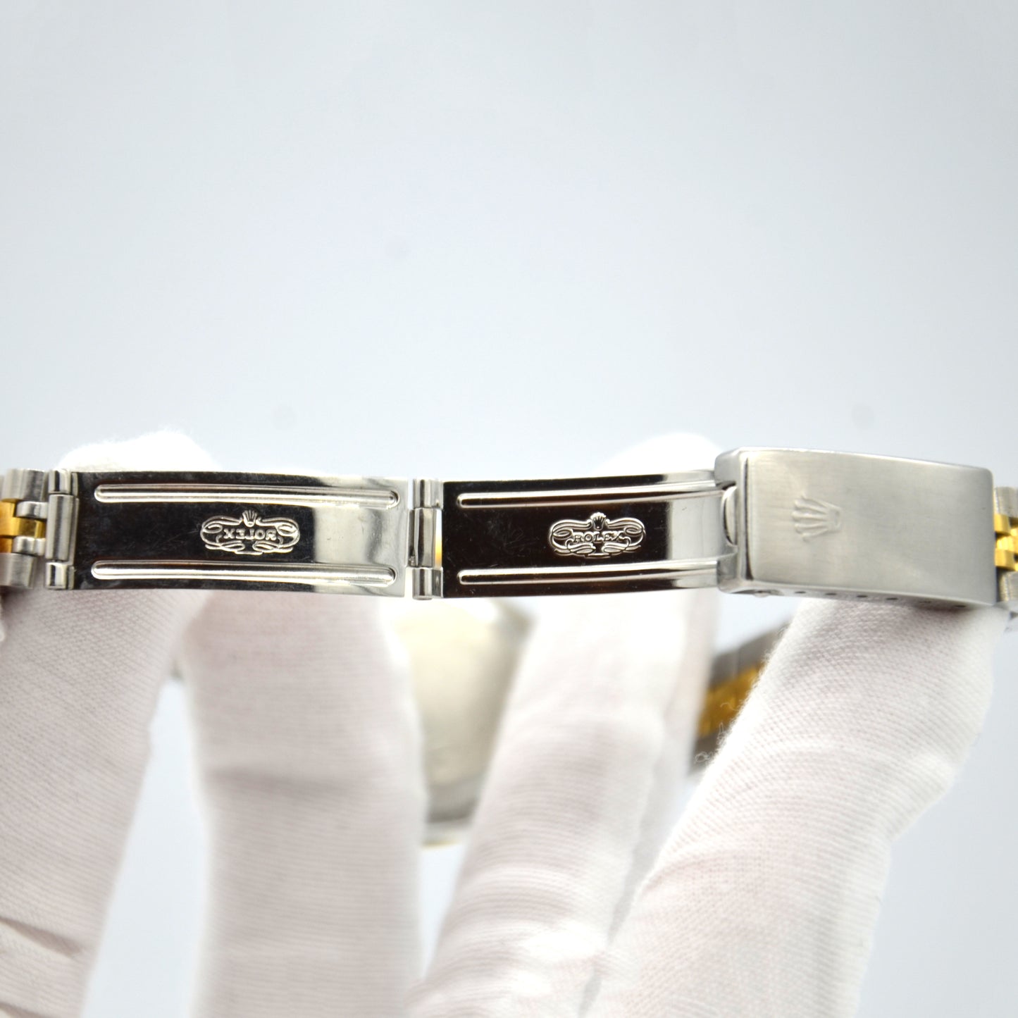 LADIES ROLEX DATEJUST 69173 FACTORY DIAMOND DIAL 18K YELLOW GOLD STAINLESS STEEL