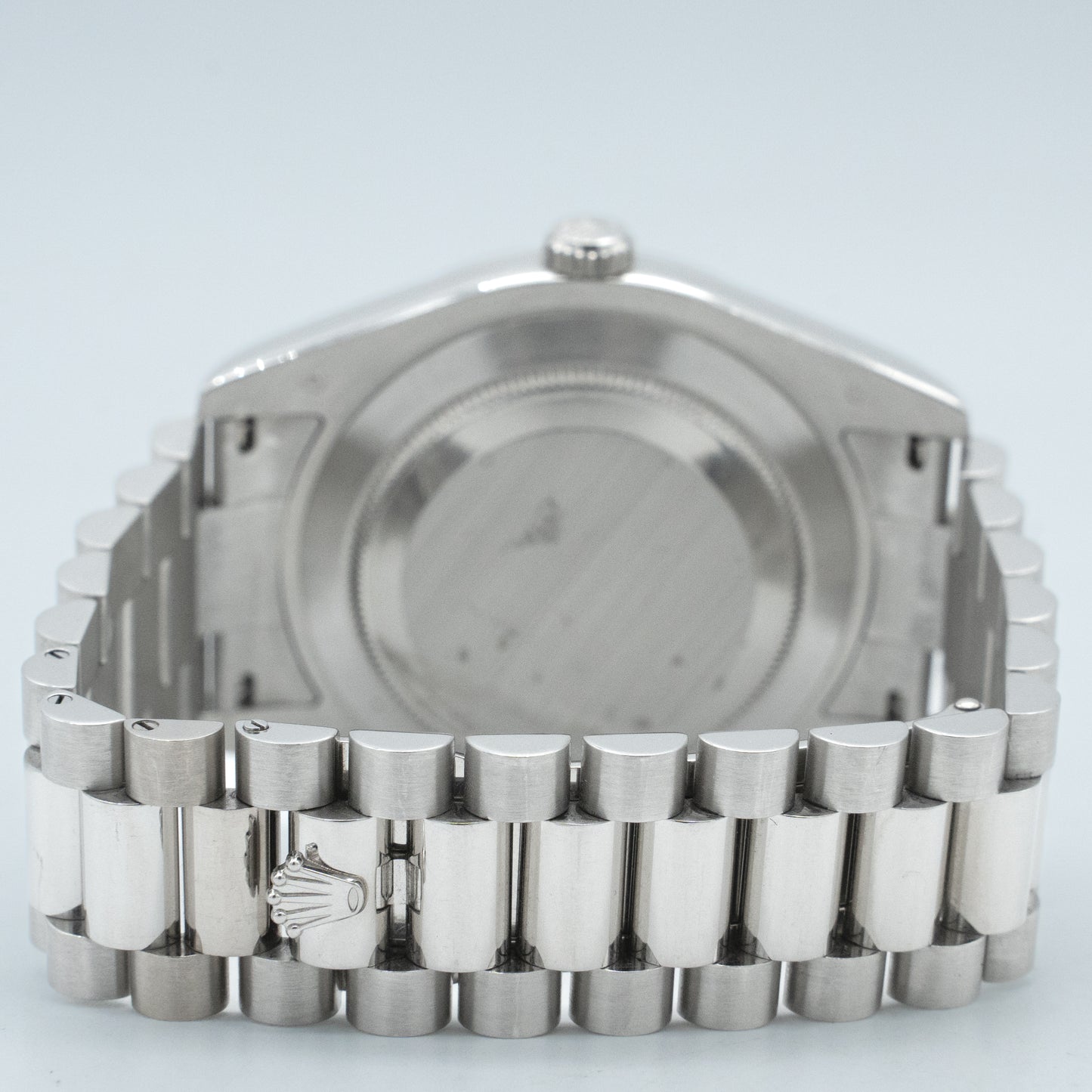 Rolex Platinum Day-Date II Ice Blue Diamond Dial 41mm 218206 President 2015