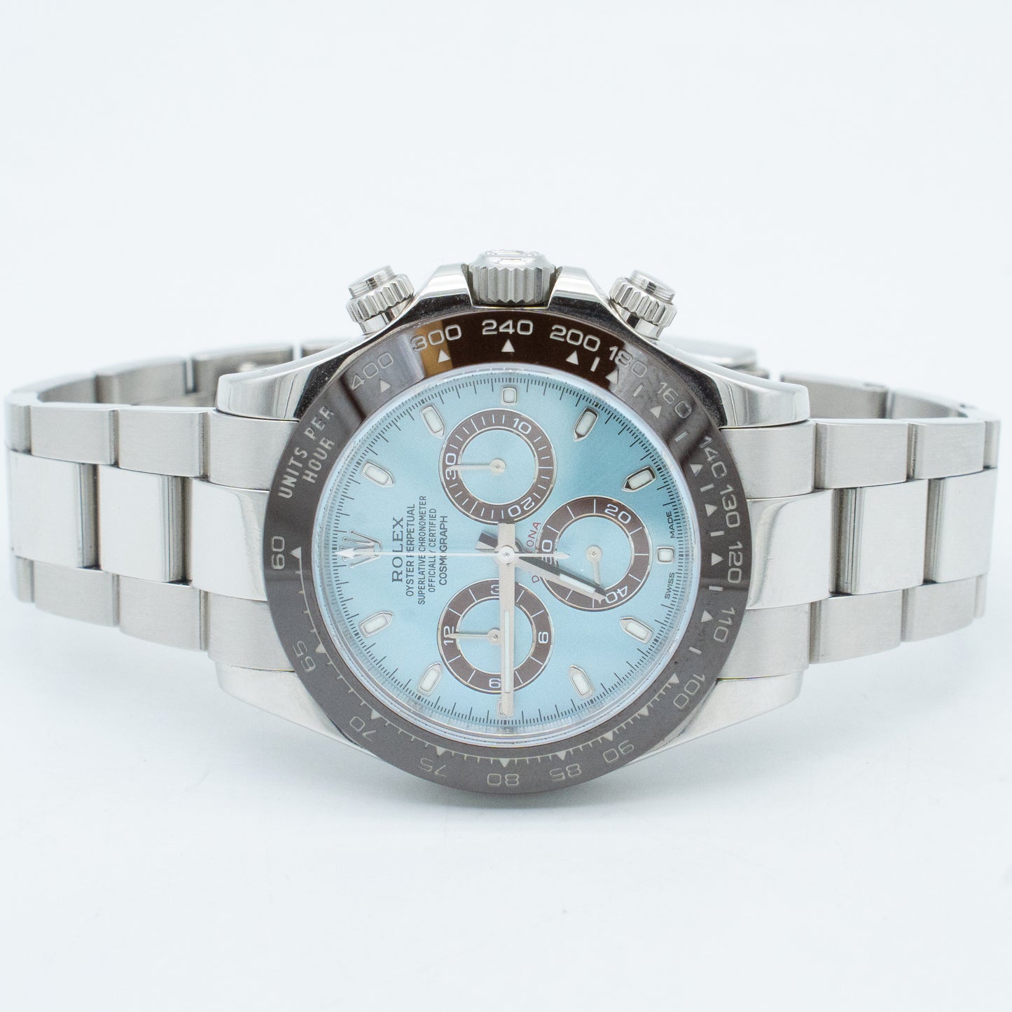 Rolex Daytona 116506 Platinum Glacier Blue dial 40mm Original Box