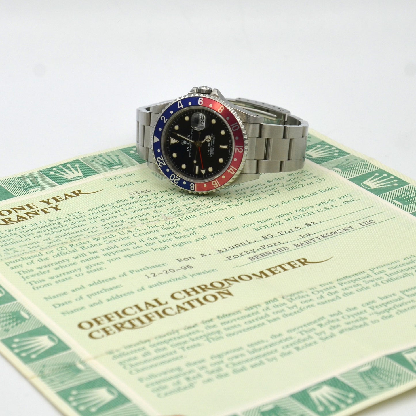 Rolex GMT-Master 16700 'PEPSI' 40mm Blue Red Black Stainless Steel