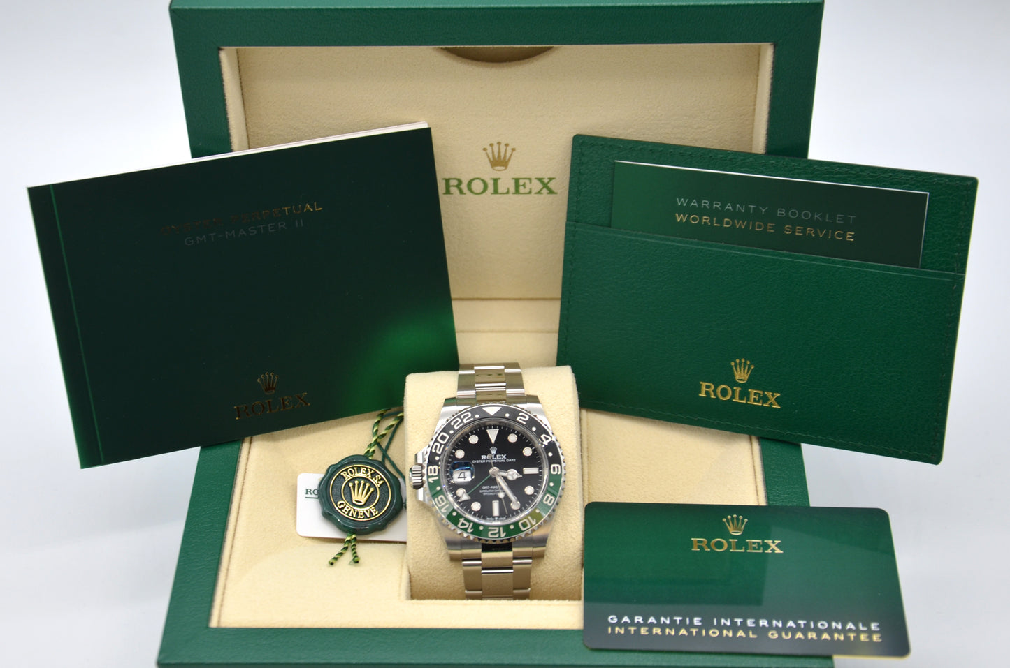 Rolex GMT-Master II Lefty 126720VT Automatic Black Dial Sprite Bezel Men's Watch