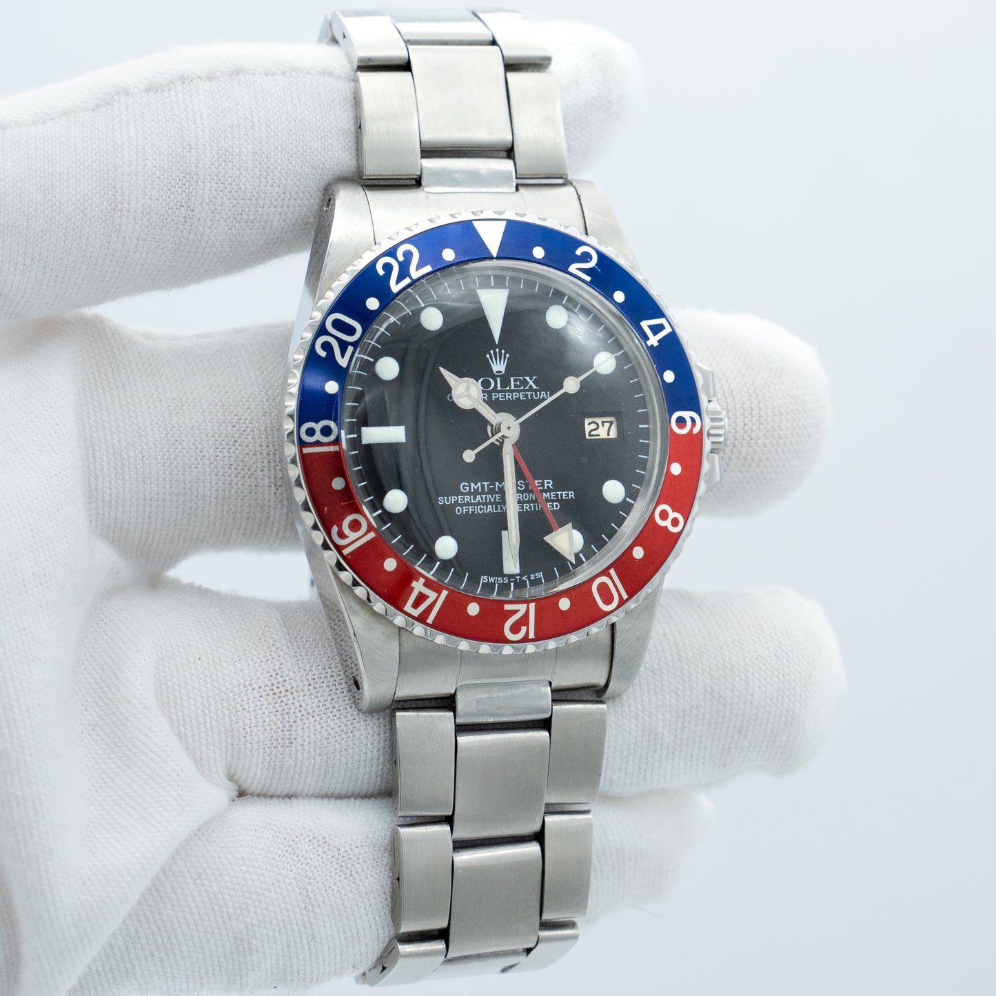 Rolex GMT-Master Pepsi 40mm Ref.1675 with Original Box & Papers 1971