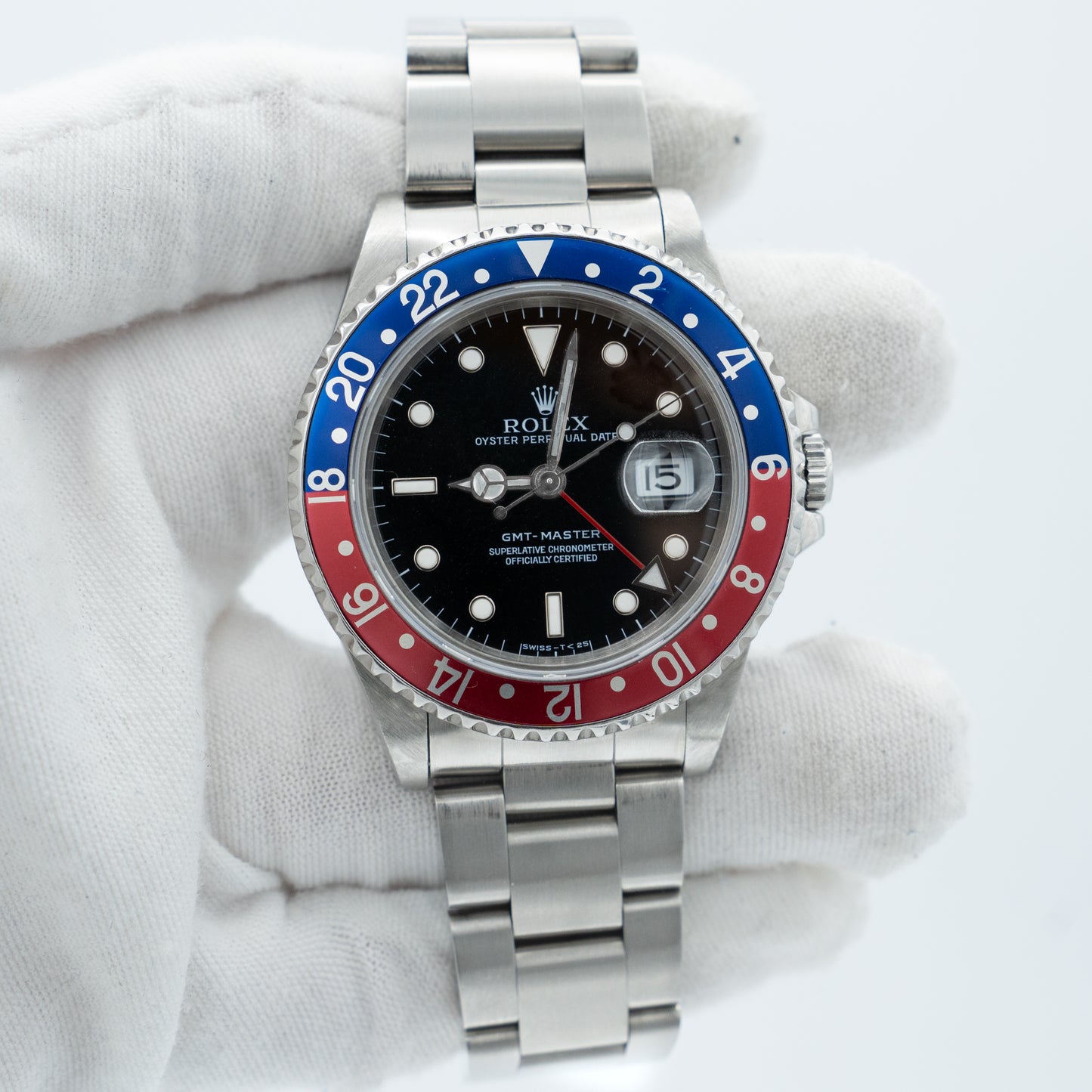 Rolex GMT-Master Pepsi Black Dial Steel 40mm 16700 1993