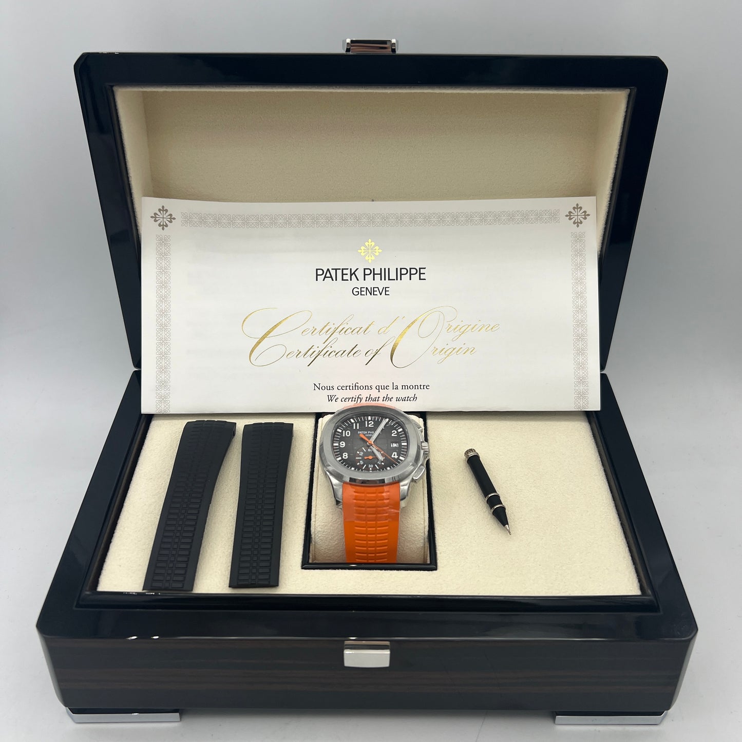 Patek Philippe Aquanaut Black Dial Stainless Steel 5968A-001