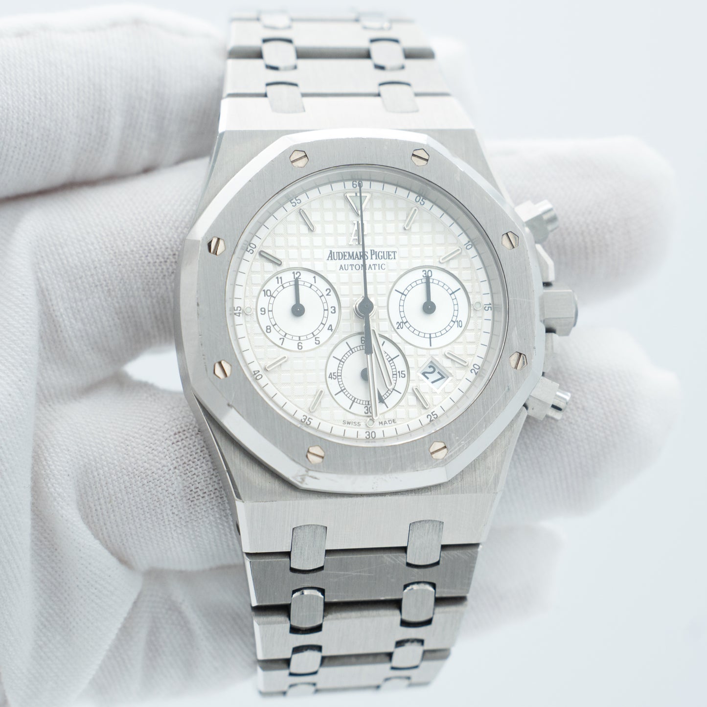 Audemars Piguet Royal Oak Chronograph White Dial Steel 25860ST
