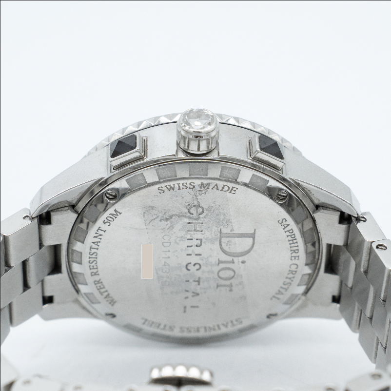 Christian Dior Christal Diamond Ceramic Steel Unisex Quartz Watch CD11431D