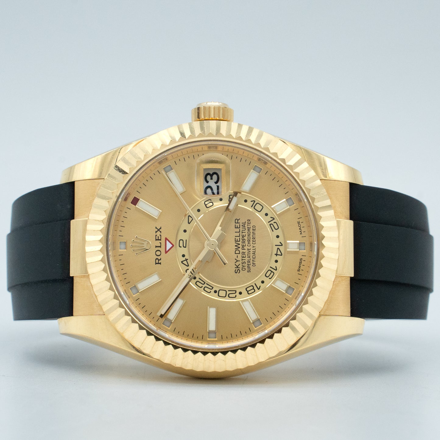 Rolex Sky-Dweller 42mm 326238 Yellow Gold Oyster Flex Champagne Dial 2023