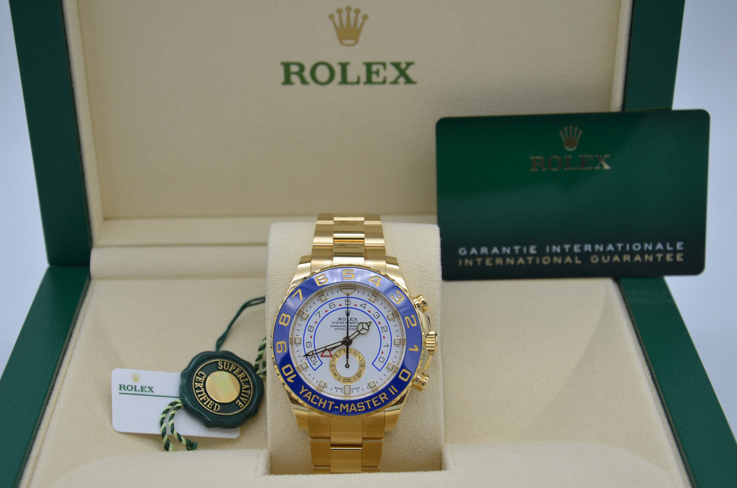 Rolex 18K Yellow Gold 44mm Yacht-Master II 116688