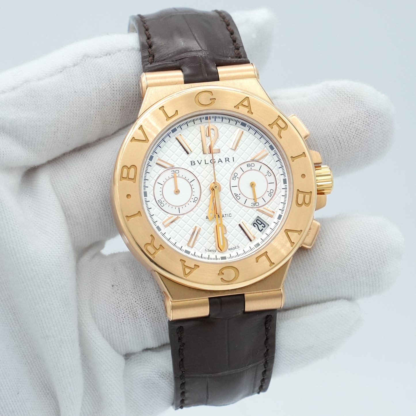 Bulgari Diagono Classic Chronograph 18kt YG Men's watch DG P 40 G CH