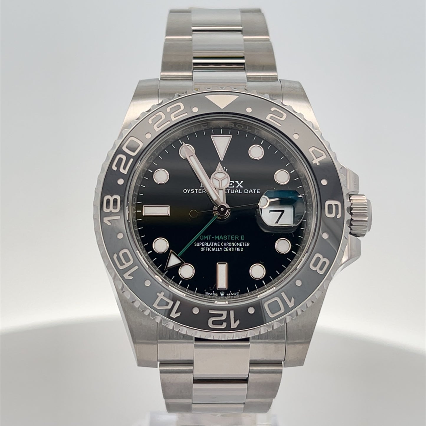 Rolex GMT Master II Bruce Wayne Oyster Bracelet 126710GRNR