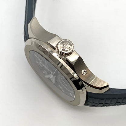 2025 Patek Philippe Aquanaut Travel Time White Gold Blue Dial 42mm 5168G-001