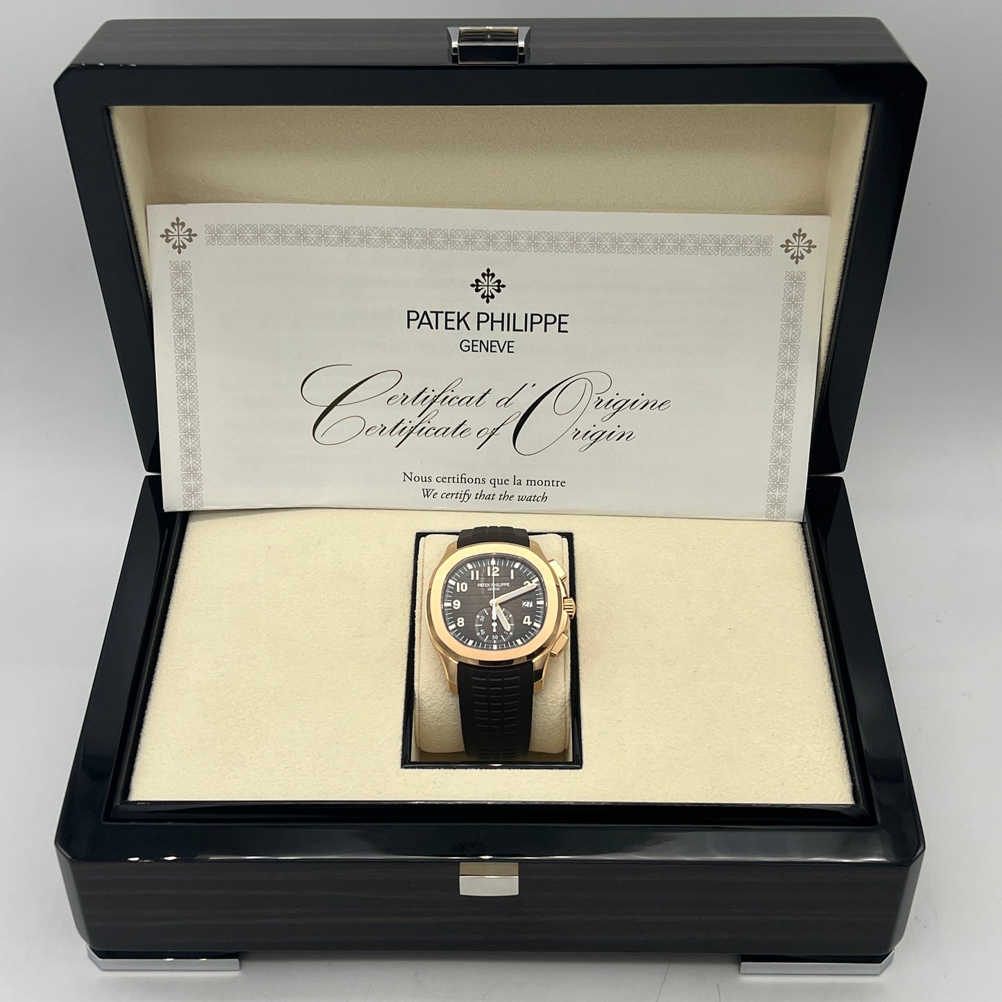 Patek Philippe Aquanaut 5968R-001 Chronograph Rose Gold Brown Dial