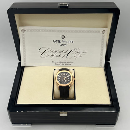 Patek Philippe Aquanaut 5968R-001 Chronograph Rose Gold Brown Dial