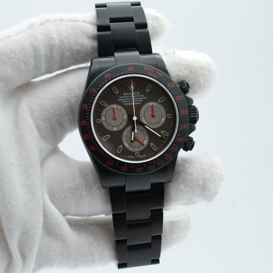 Rolex Daytona Bamford Black PVD 116520 40mm Original Box & Paper 2015