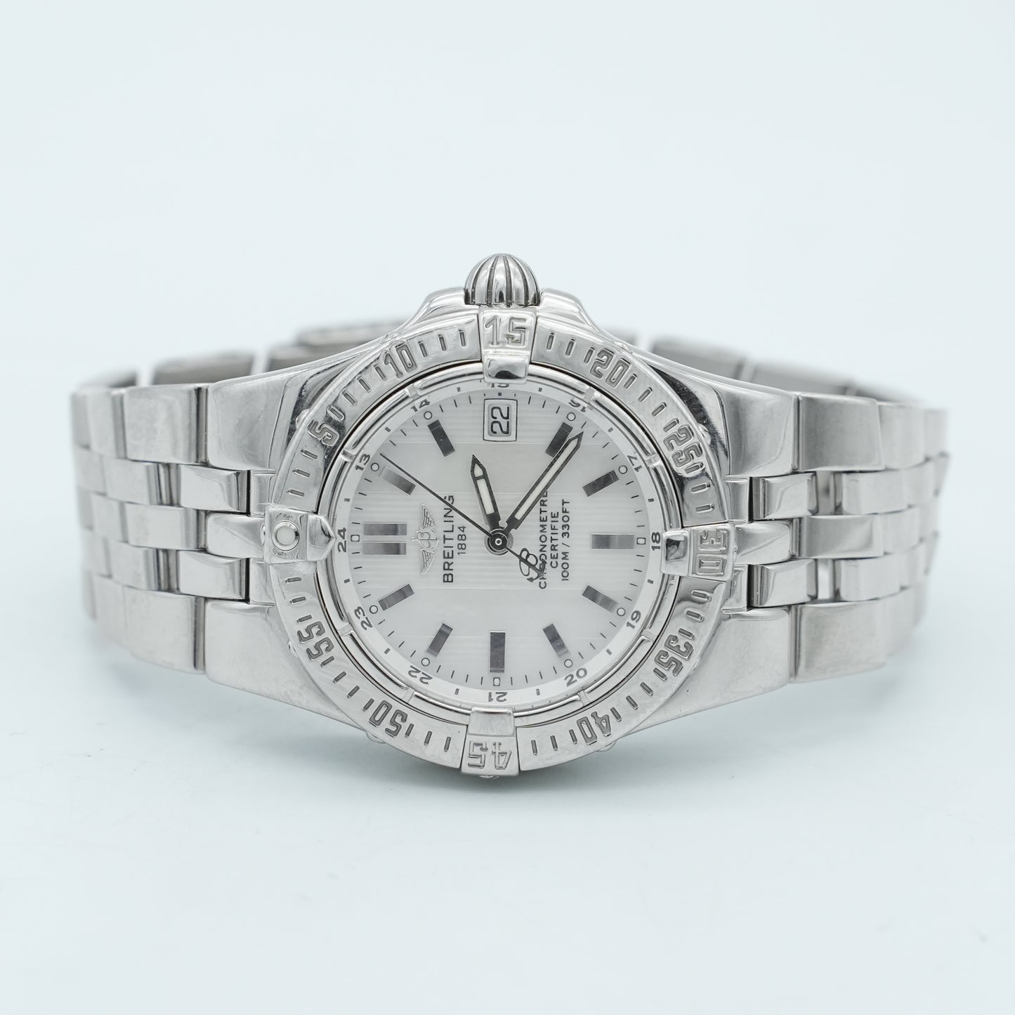 Breitling Starliner A71340 Quartz Women's Watch Mother of Pearl stainless steel