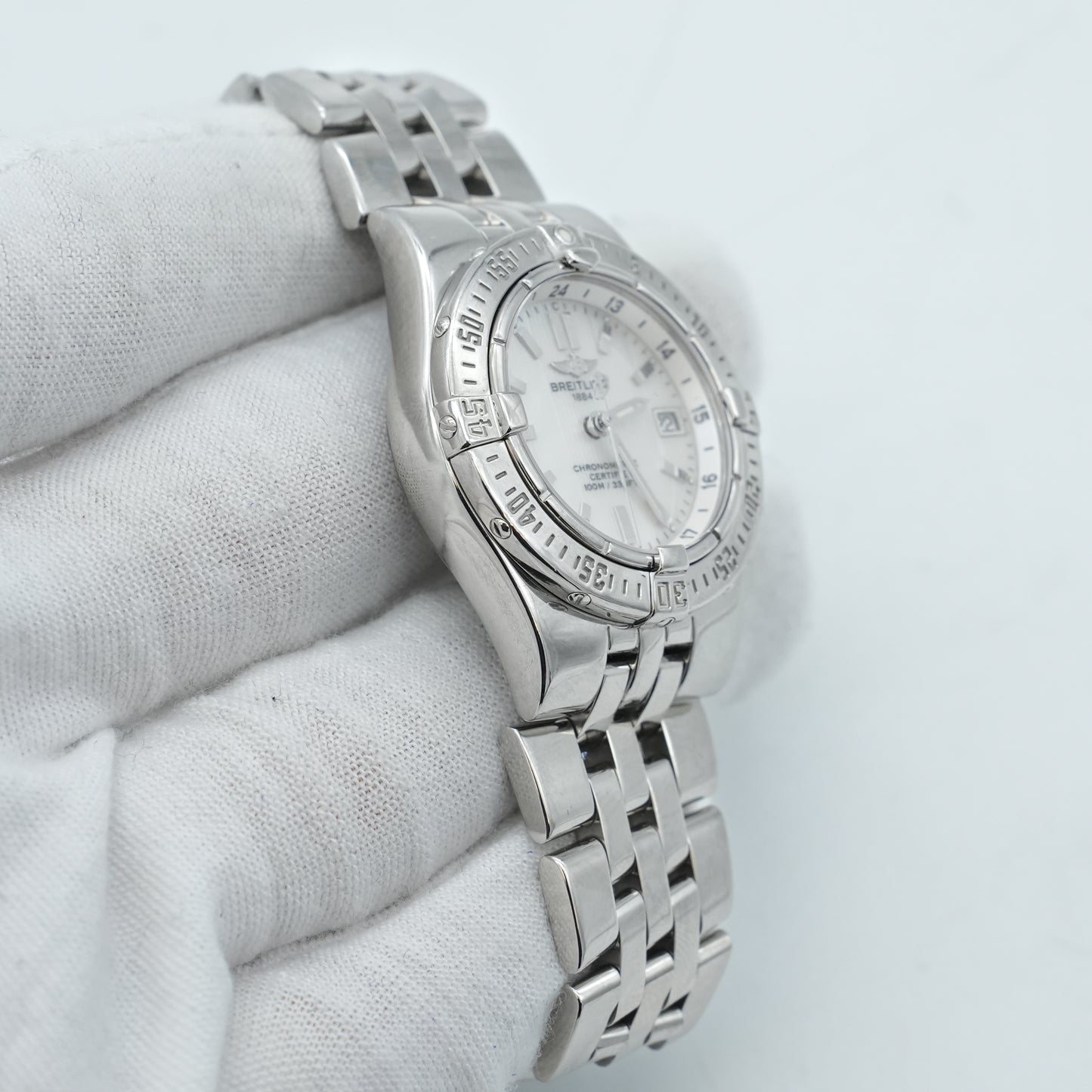 Breitling Starliner A71340 Quartz Women's Watch Mother of Pearl stainless steel