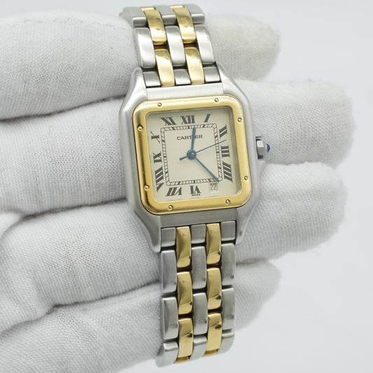 Cartier Panthere 1100 2 Midsize Two Tone Ladies Watch