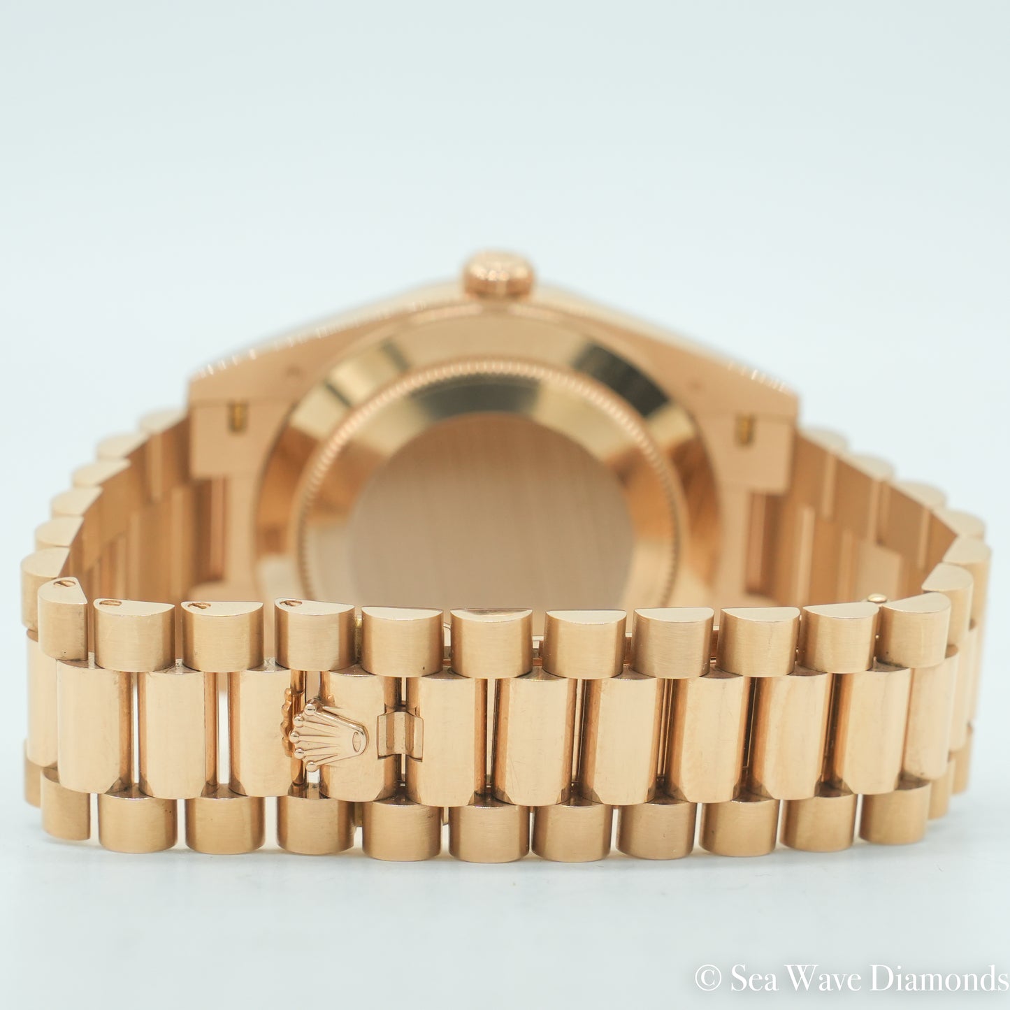 Rolex Day-Date 228235 40MM Green Arabic Calendar (Very Rare) Dial Rose Gold B&P