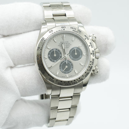 Rolex Cosmograph Daytona, 40mm White Gold/Silver Dial 116509