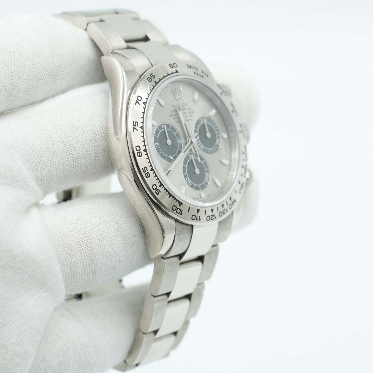 Rolex Cosmograph Daytona, 40mm White Gold/Silver Dial 116509