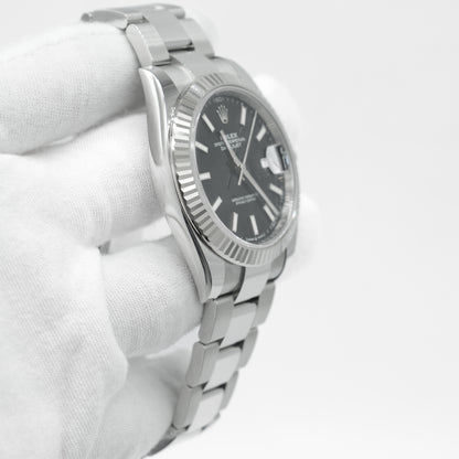 Rolex Datejust Black Dial 126334 Fluted Bezel Jubilee Bracelet 41MM 2021