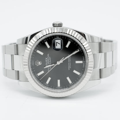 Rolex Datejust Black Dial 126334 Fluted Bezel Jubilee Bracelet 41MM 2021