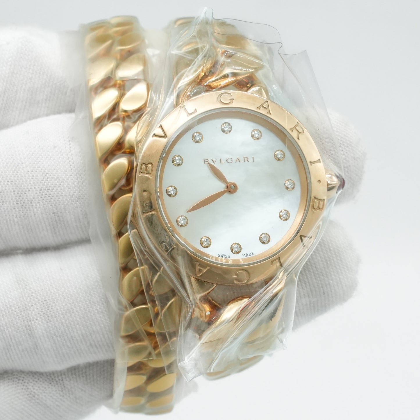 Bulgari Catene Rose Gold 102052 Women's Luxury 18k Catene Dial