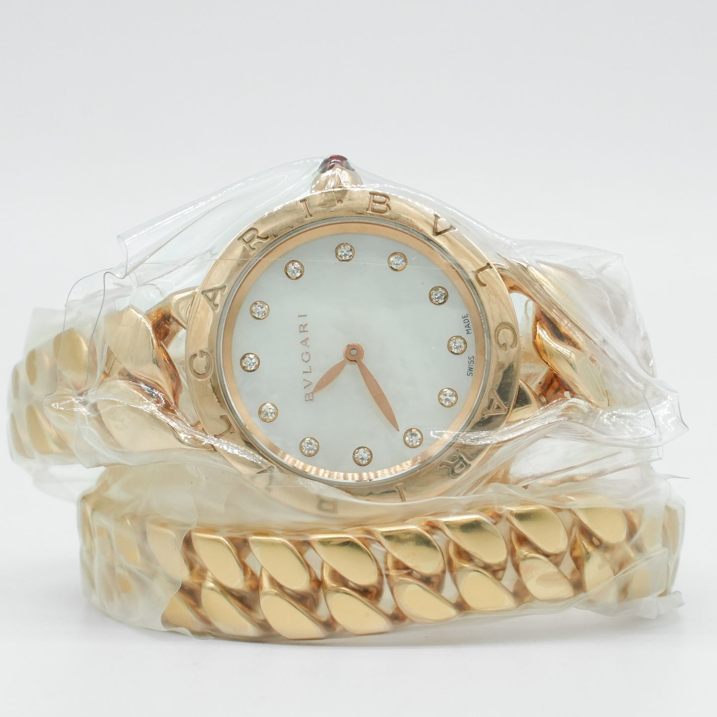 Bulgari Catene Rose Gold 102052 Women's Luxury 18k Catene Dial