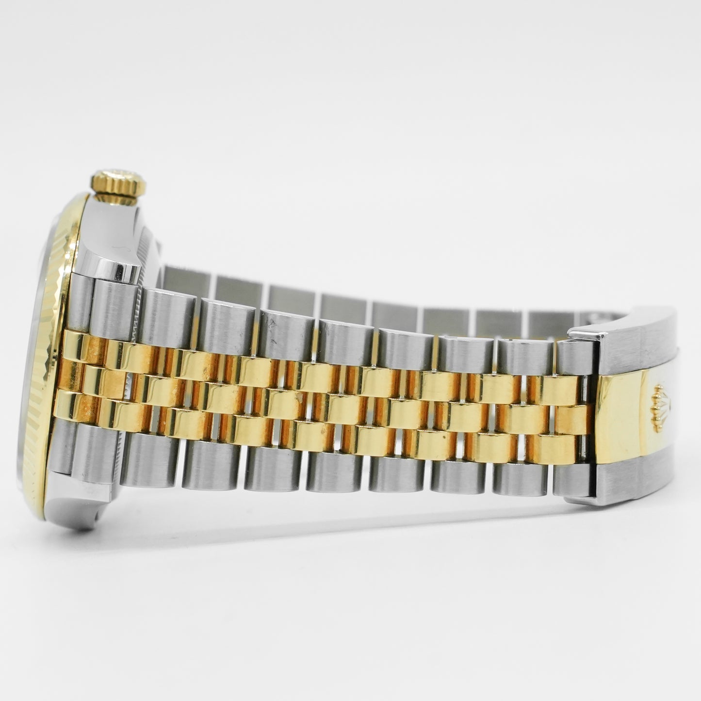 Rolex Datejust 36m 126233 Diamond Black Steel Yellow Gold