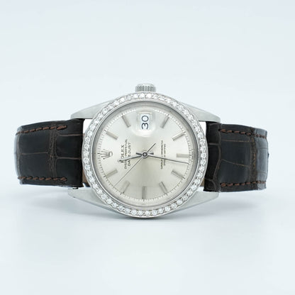 Rolex DateJust 1601 36mm Custom Diamond Bezel 1966