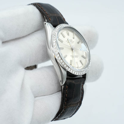 Rolex DateJust 1601 36mm Custom Diamond Bezel 1966